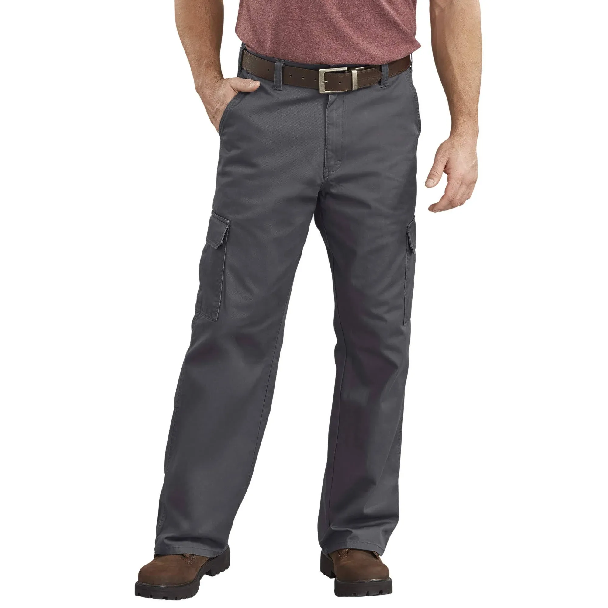 Wholesale Dickies Loose Fit Cargo Work Pant Charcoal