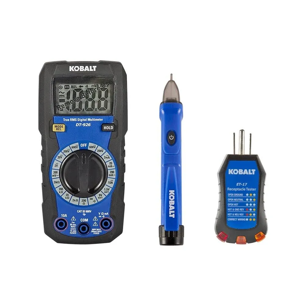 Kobalt 10 Amp 50-1000-Volt Digital Multimeter (Battery Included)