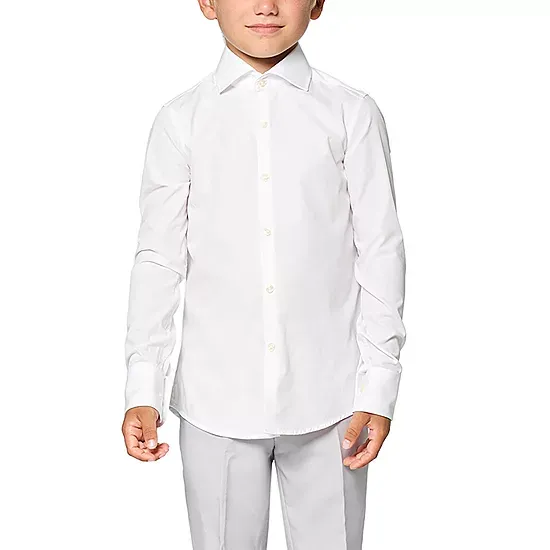 OppoSuits Boys Shirt - White Knight - White - Size: 6