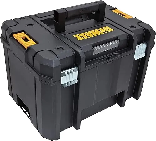 DEWALT TSTAK Tool Box, Extra Large Design, Removable Tray for Easy Access to Too