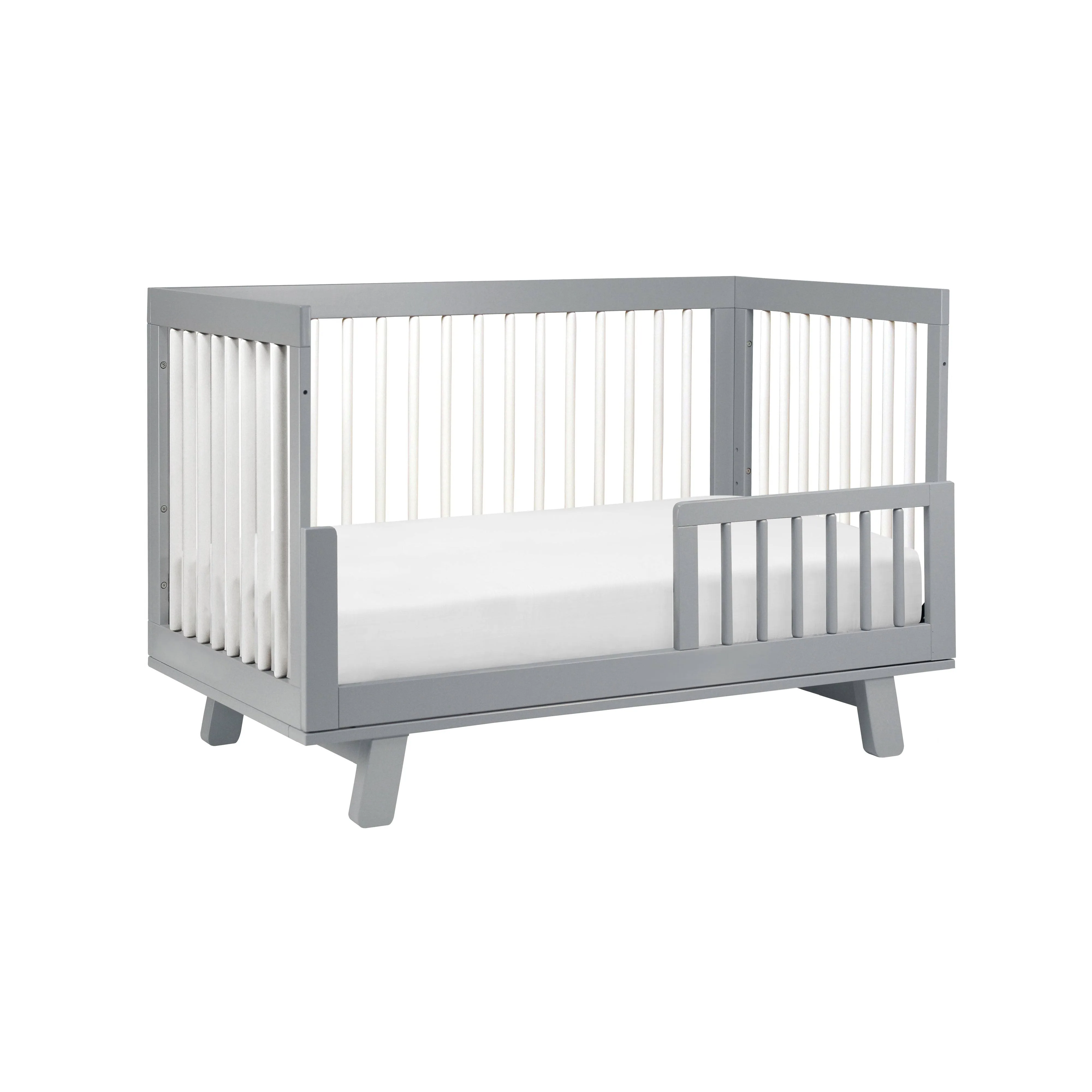 Babyletto Hudson 3-in-1 Convertible Crib with Toddler Conversion Kit - Grey