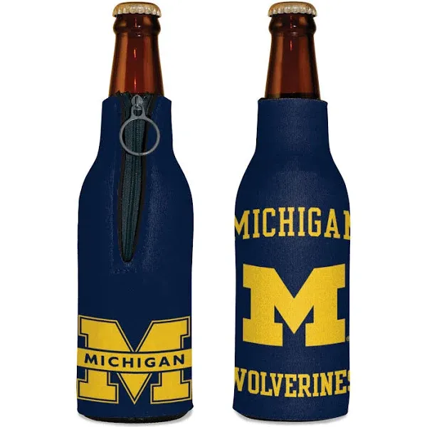 WinCraft NCAA Michigan Wolverines Bottle Cooler, Team Colors, One Size