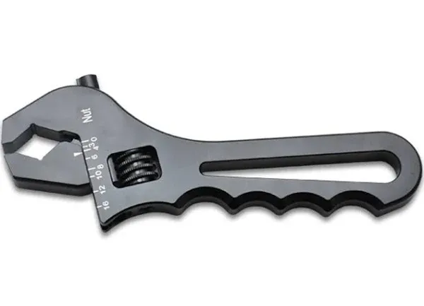 Vibrant - Adjustable AN Wrench; -4AN to -16AN; Anodized Black