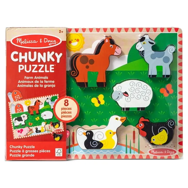 Melissa & Doug Chunky Farm Puzzle