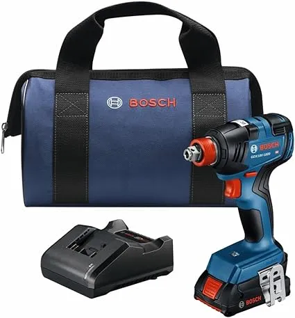 Bosch 18 V 1/4 and 1/2 in. Cordless Brushless Impact Driver Kit (Battery & Charger)