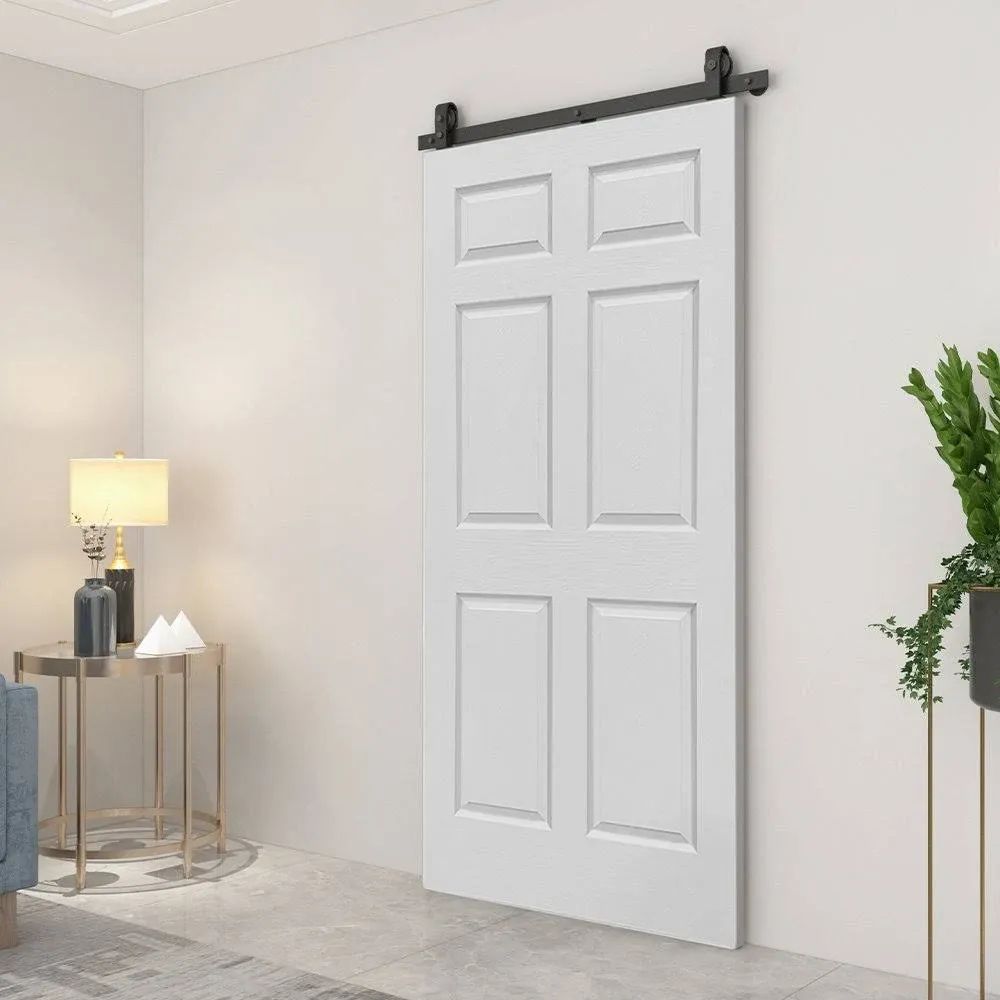 Paneled MDF Composite Double Bifold Barn Doors with Installation Hardware Kit Calhome Finish/Color