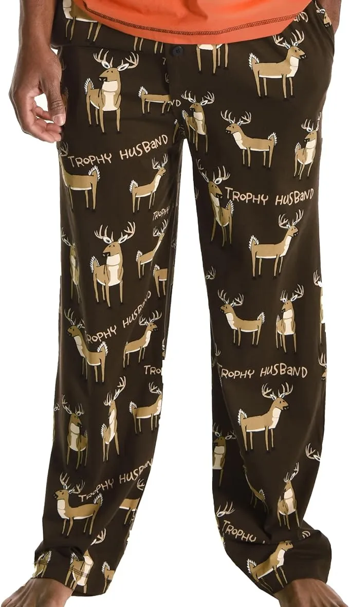 Lazy One Trophy Husband - Deer | Men's Pj Pant (XS)