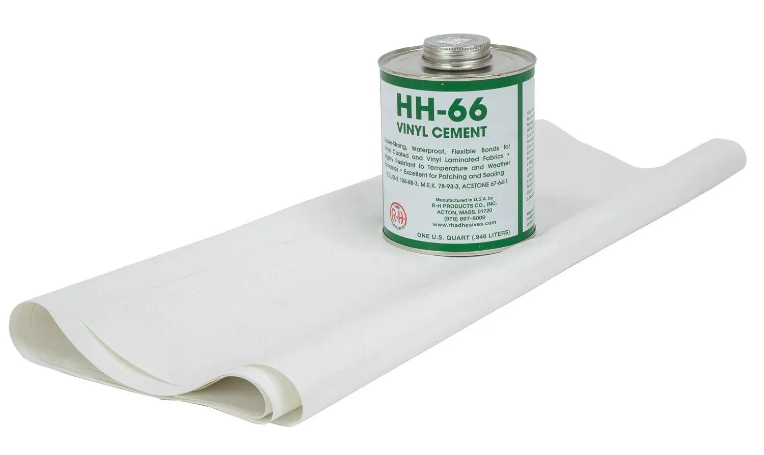 Mytee Products 18oz White Tarp Vinyl Repair Kit HH66 HH-66 PVC Cement with Brush ...