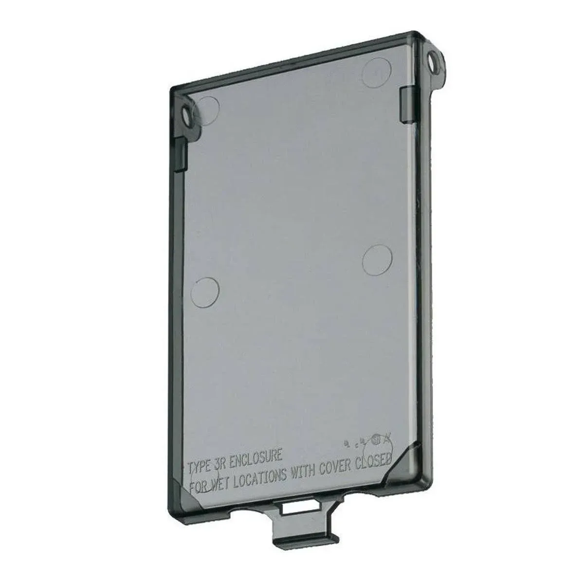 Arlington DBVC 1 Gang, Replacement Cover, Vertical, Clear