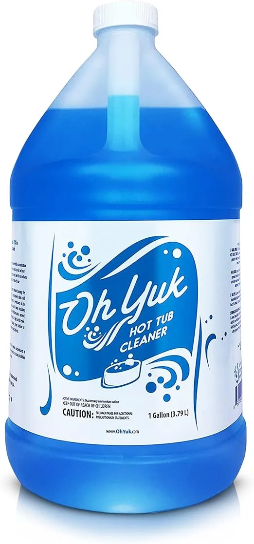 Oh Yuk Healthy Hot Tub Cleaner, The Most Effective Hot Tub Cleaner for Indoor and Outdoor Hot Tubs and Spas - 1 GallonOh Yuk Healthy Hot Tub Cleaner, The Most Effective…