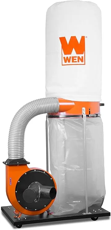 WEN 50-Gallon Dry Dust Collector with Polyester Filter