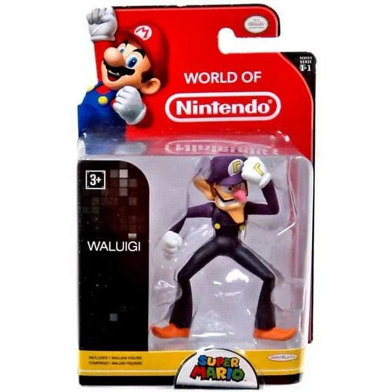 World of Nintendo Super Mario Waluigi Mini Figure