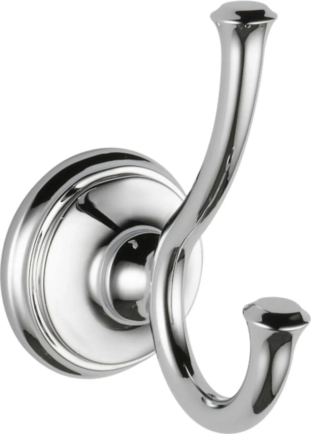 Cassidy Collection - Double Robe Hook in Polished Chrome by Liberty Hardware