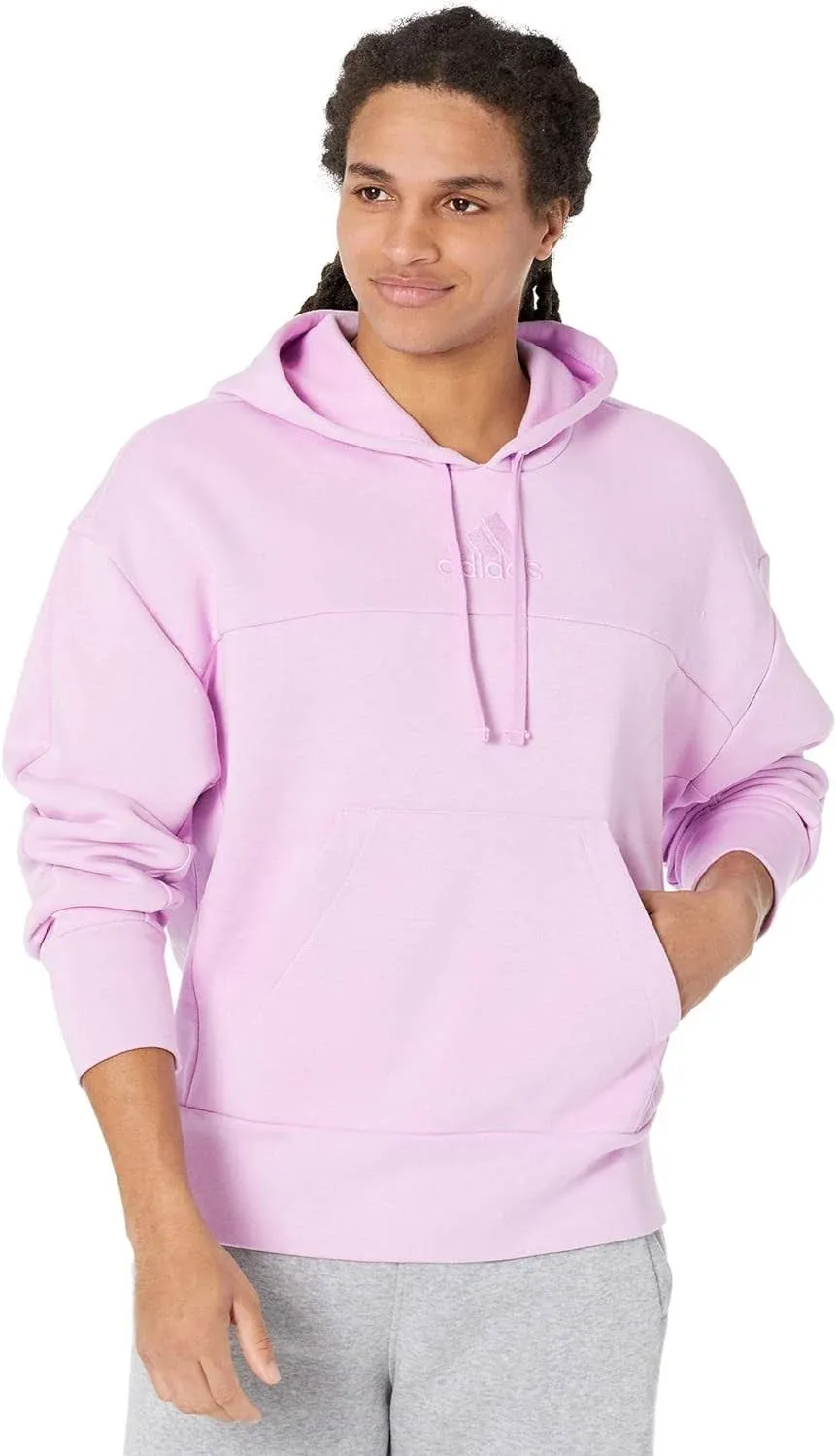 Adidas Studio Lounge Fleece Hoodie Men's Clothing Bliss Lilac : LG