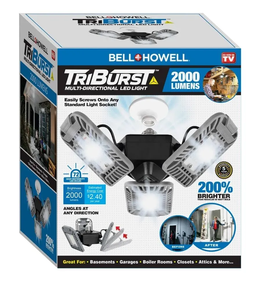 Bell and Howell TriBurst 2000 Lumens Multi-Directional LED Light