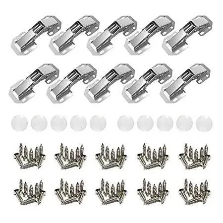 Redya 10 Pack Hidden Kitchen Cabinet Hinges, Concealed Cabinet Hinges 90 Degree ...