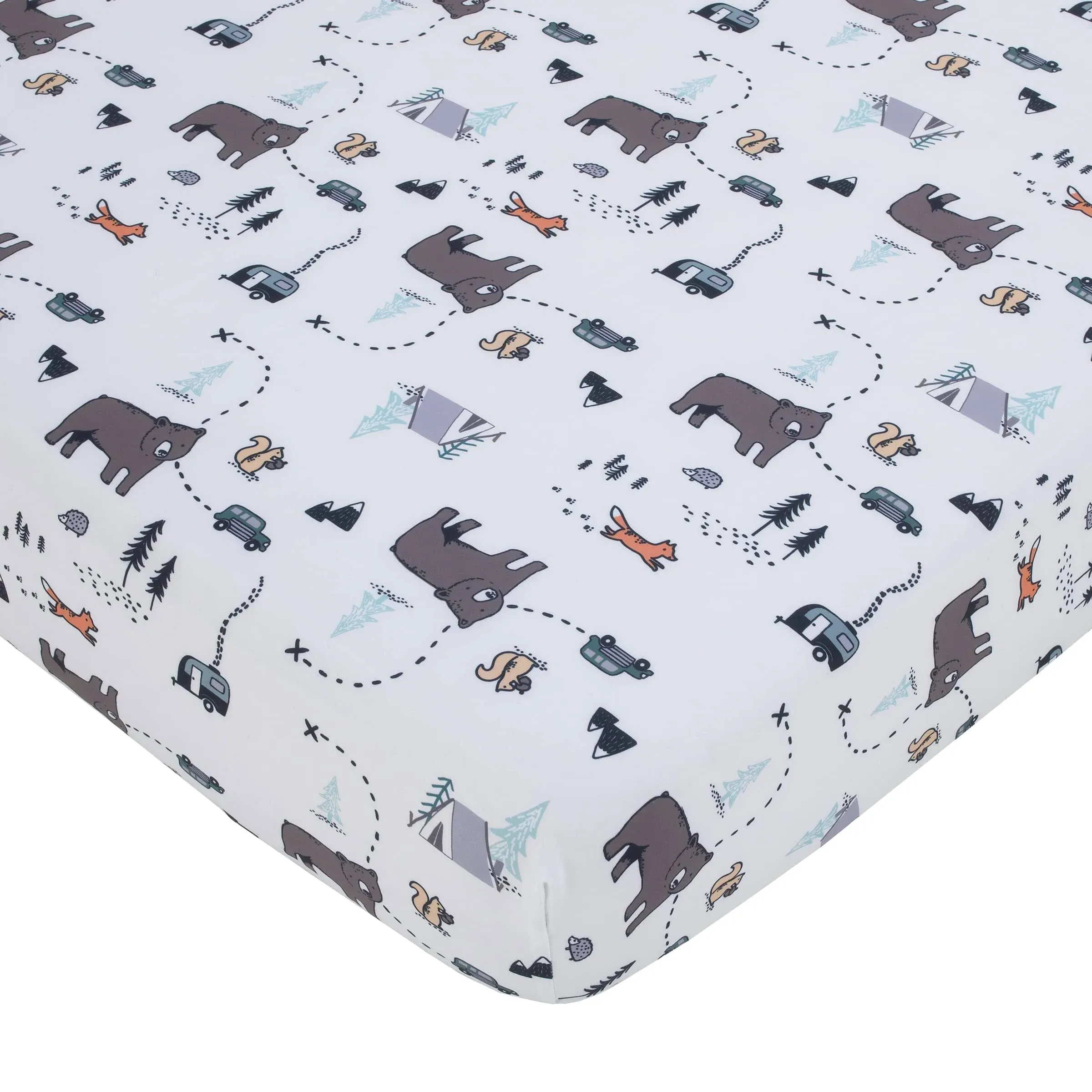 Carter's Woodland Friends Fitted Crib Sheet