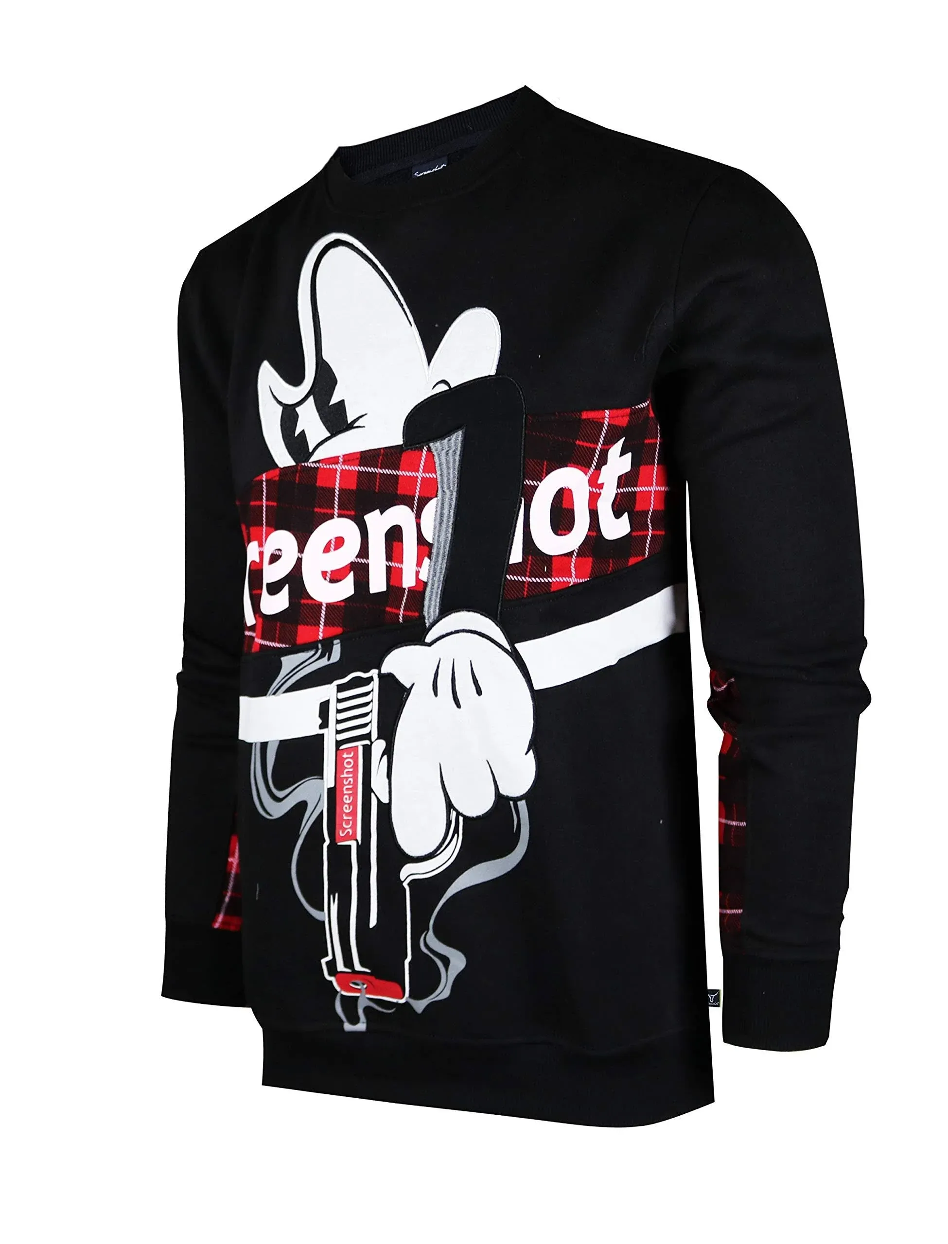 Screenshot Crewneck 9102 Mens Urban Hip Hop Premium Fleece - Pullover Activewear ...