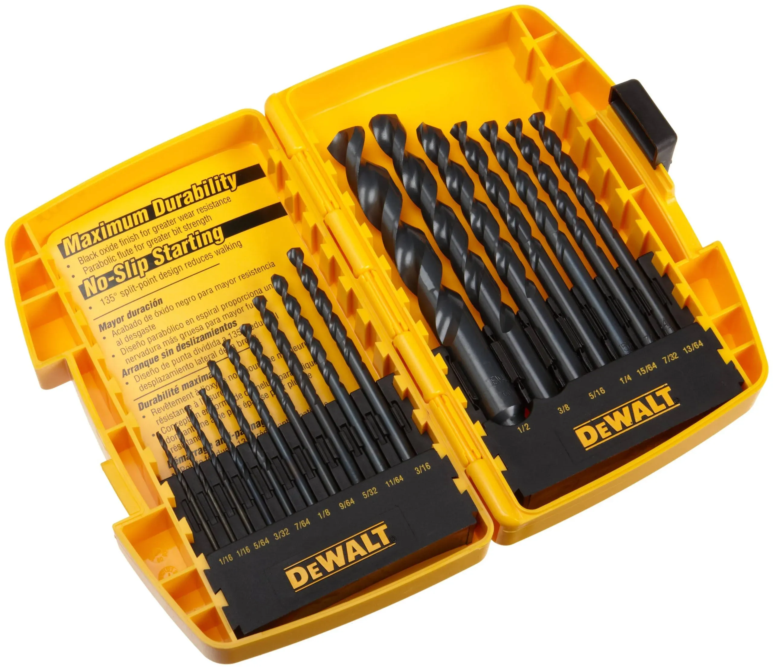 DeWalt Black Oxide Drill Bit Set