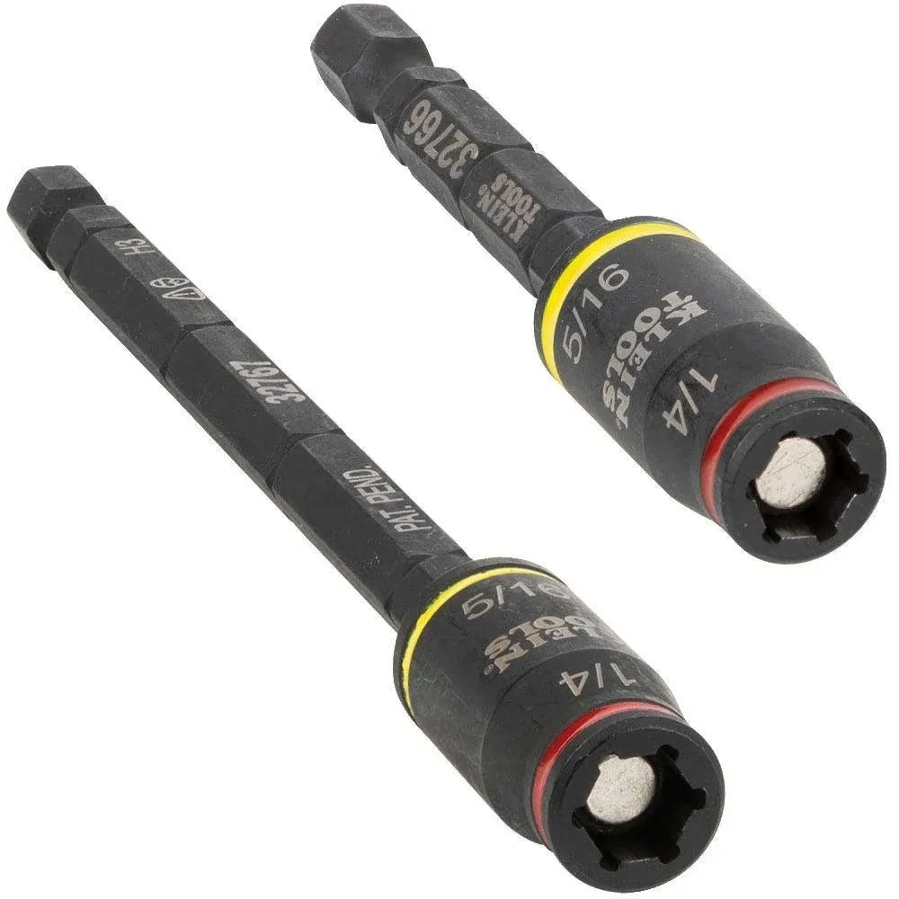 Klein Tools 2-Piece 3-in-1 Impact Flip Socket Set 32768