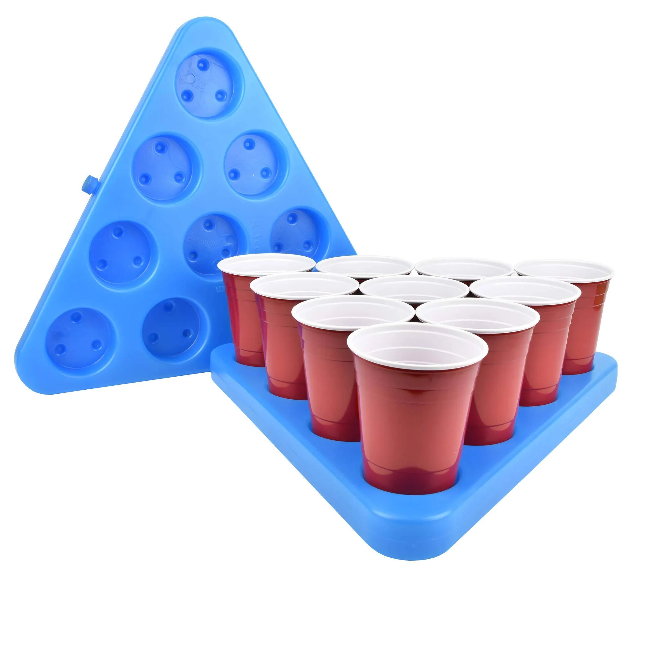 GoPong N-Ice Rack Freezable Beer Pong Rack Set Includes 2-Racks 3-Balls and Rules