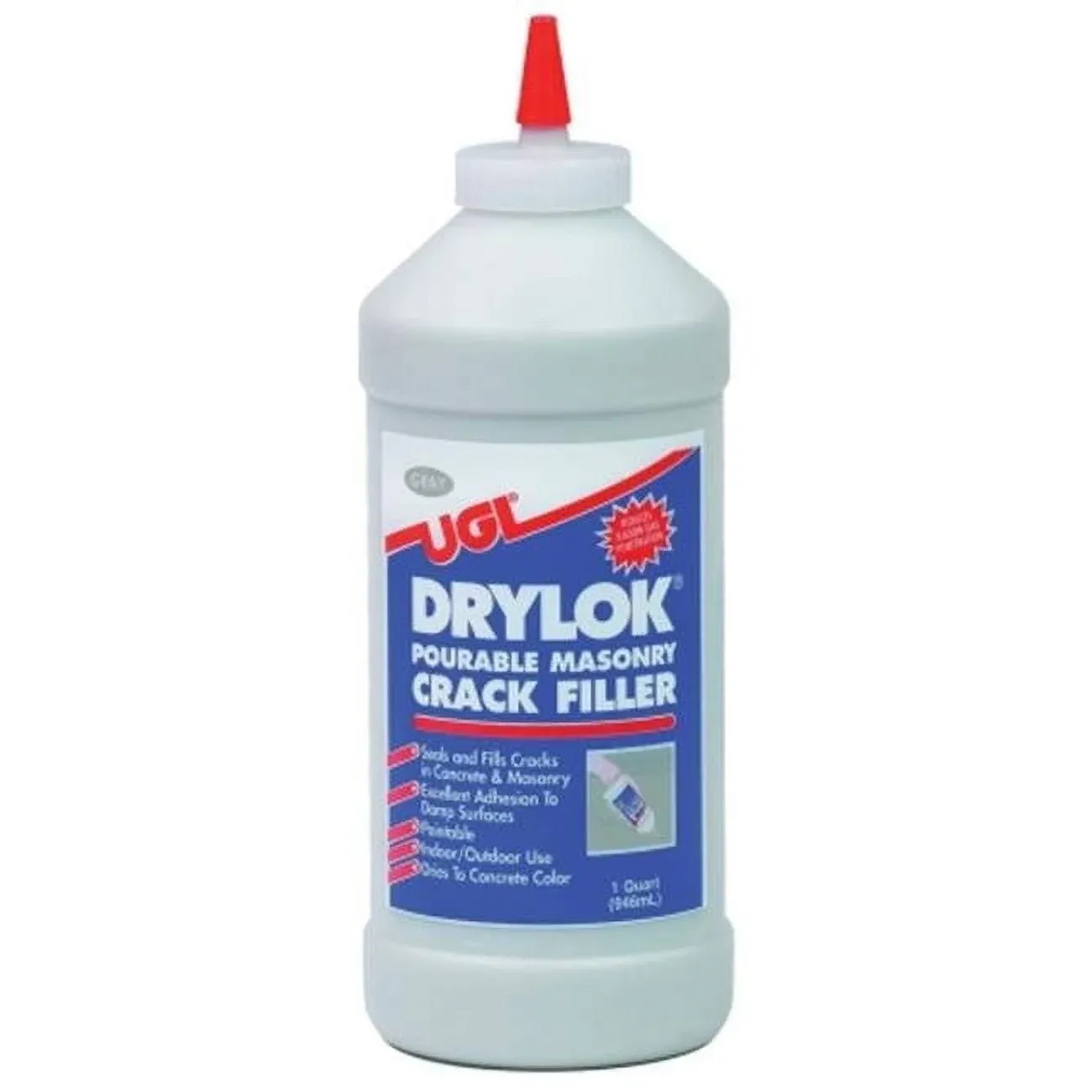 Drylok 1 qt. Gray Pourable Masonry Crack Filler