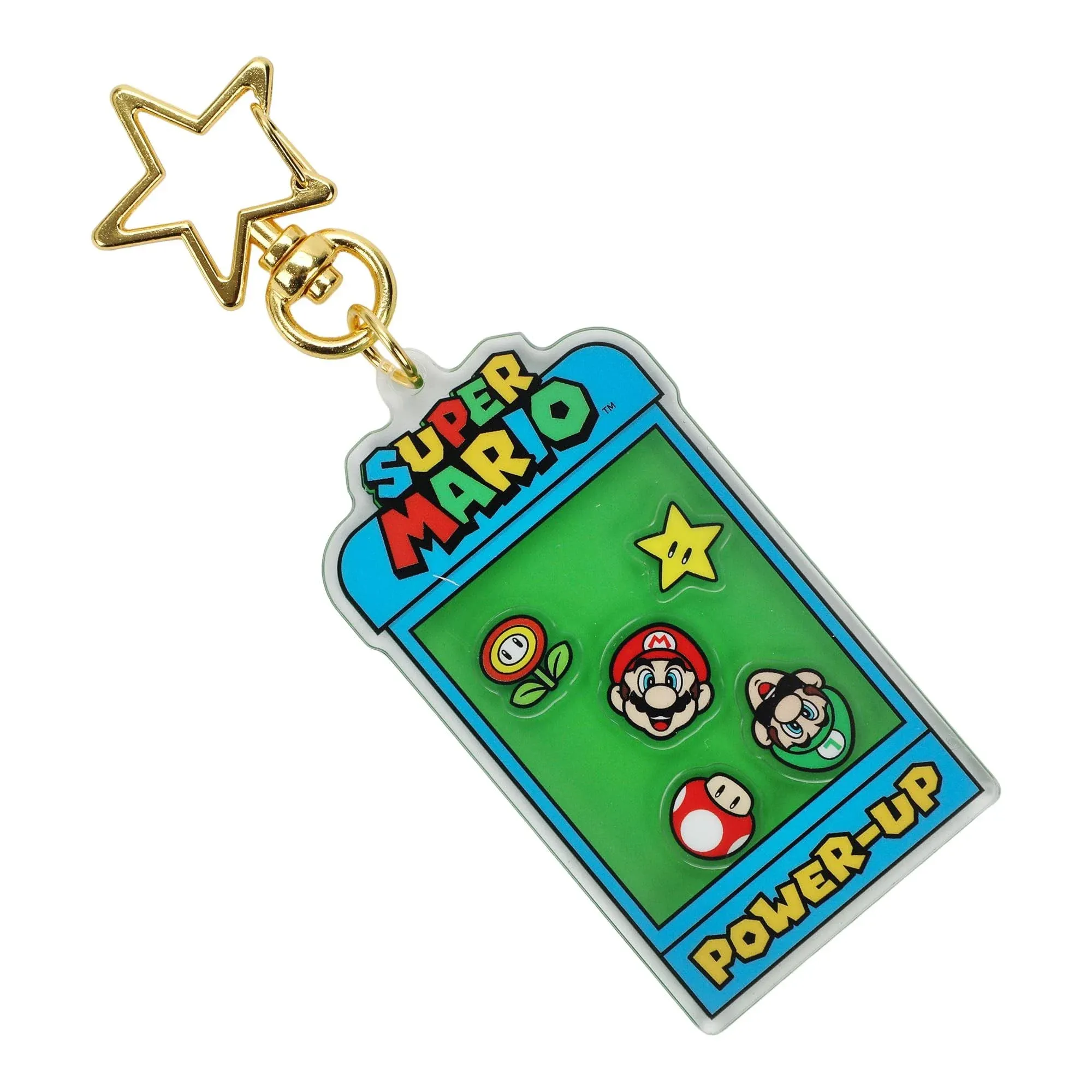 Bioworld Super Mario Power-Up Shaker Keychain