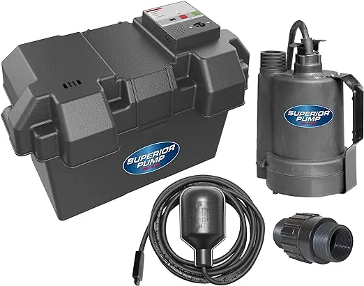 Superior Pump Battery Backup Sump Pump 92900