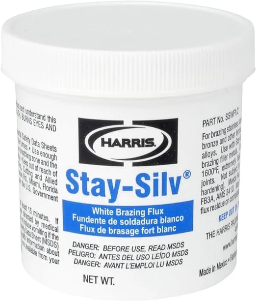 Harris SSWF1/4 Stay Silv Brazing Flux 1/4 lb. Jar White