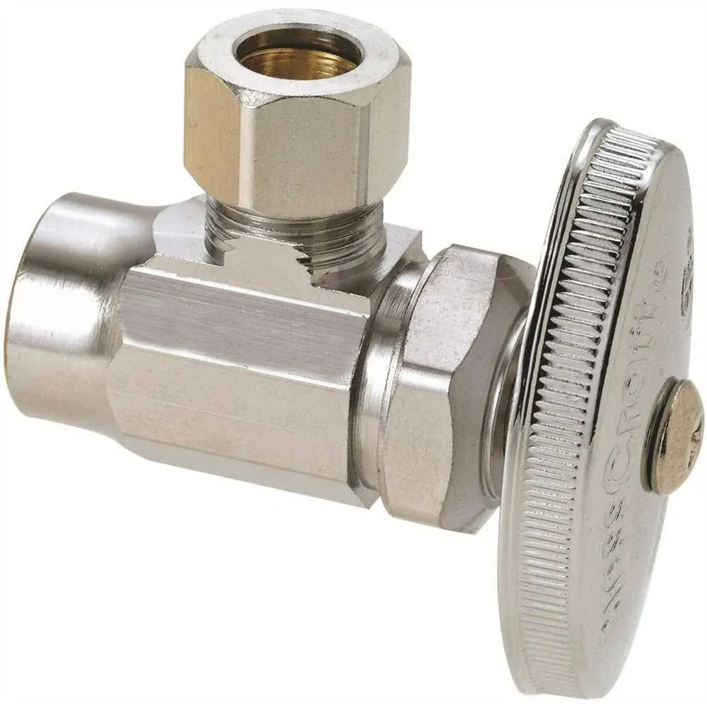 BrassCraft 1/2" Nominal Sweat Compressed Angle Valve