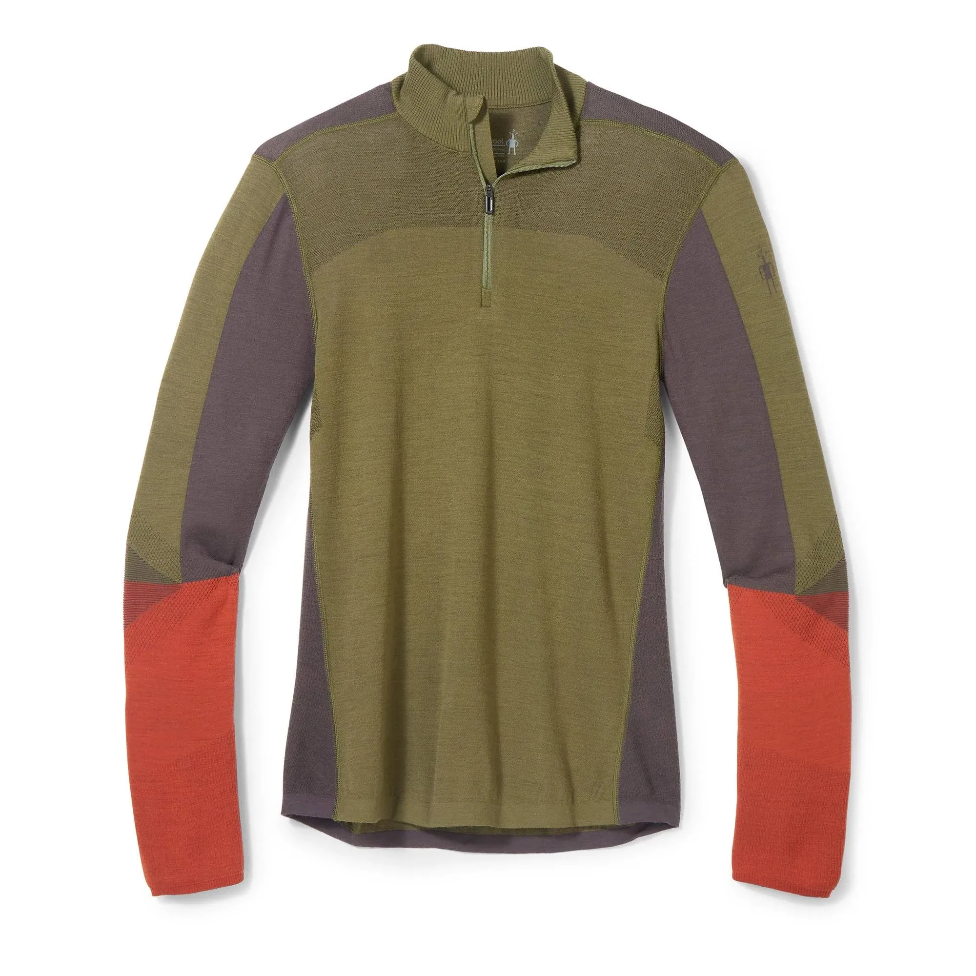 "Men's Intraknit Thermal Merino Base Layer Colorblock 1/4 Zip"