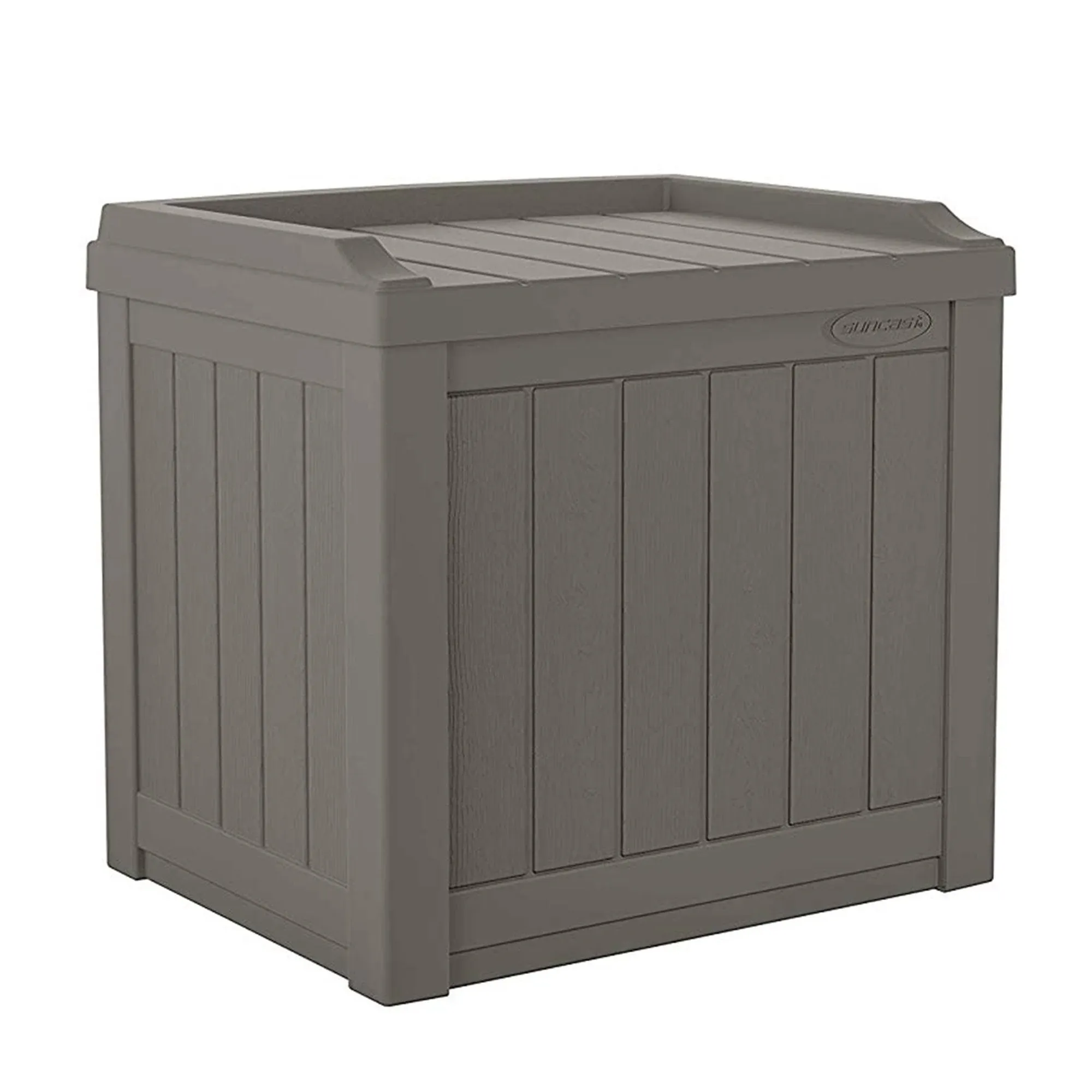 Suncast 22 Gallon Small Deck Box with Storage Seat