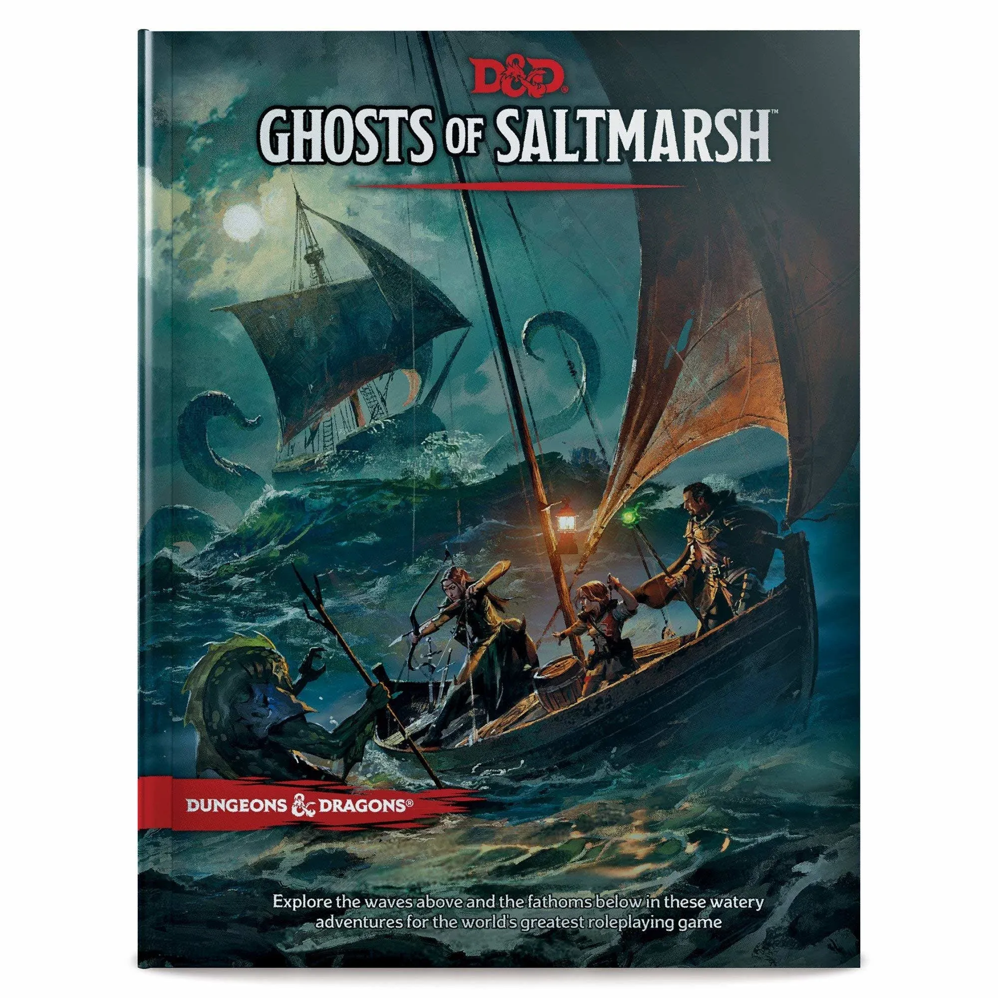 Livro de capa dura Dungeons & Dragons Ghosts of Saltmarsh (D&D Adventure): novo-