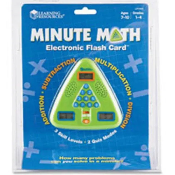 Learning Resources Minute Math Electronic Flash Card