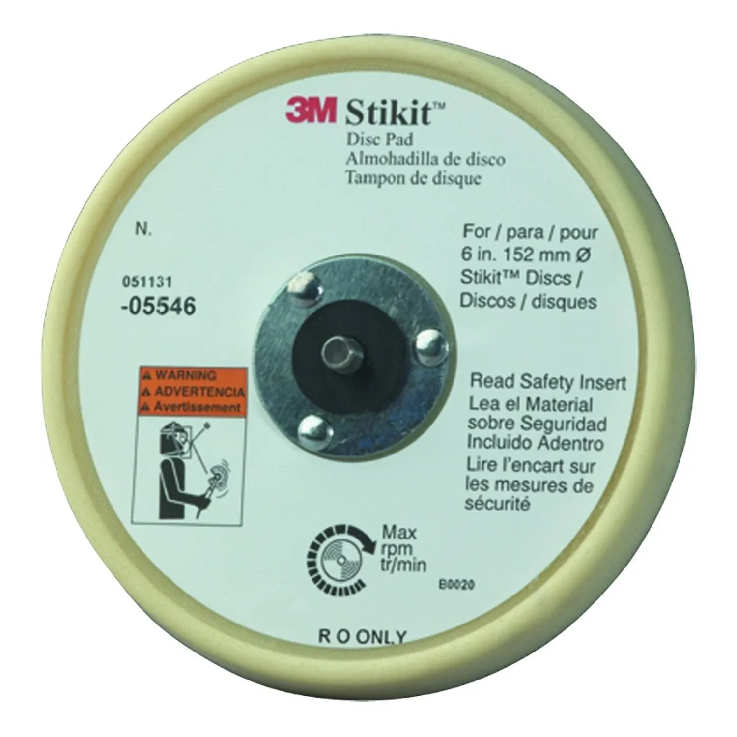 3M 5546 Stikit Low Profile Finishing Disc Pad 05546, 6"