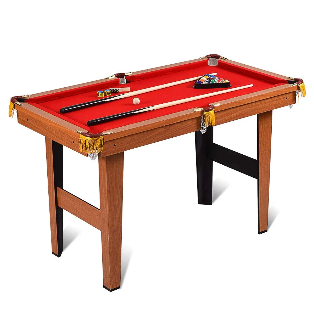 Costzon 4-Foot Billiard Table Mdf + Pvc + RedVelvet Billiards