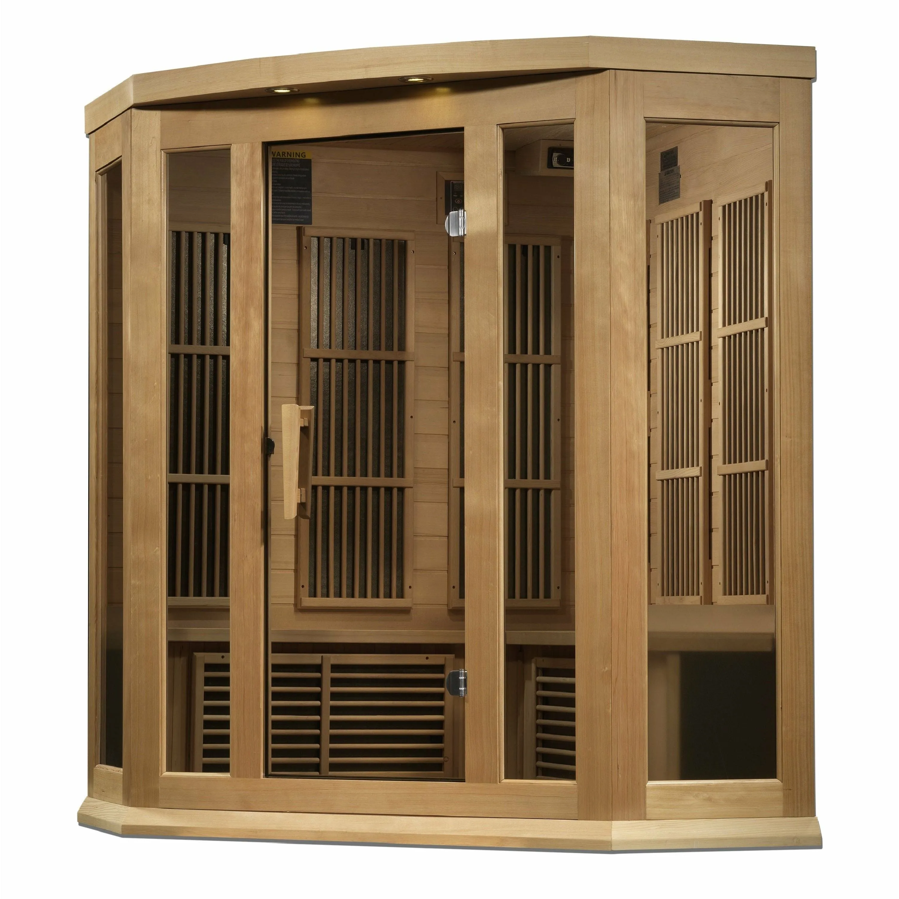 Maxxus Avignon Edition 3-Person Corner Near Zero EMF FAR Infrared Sauna