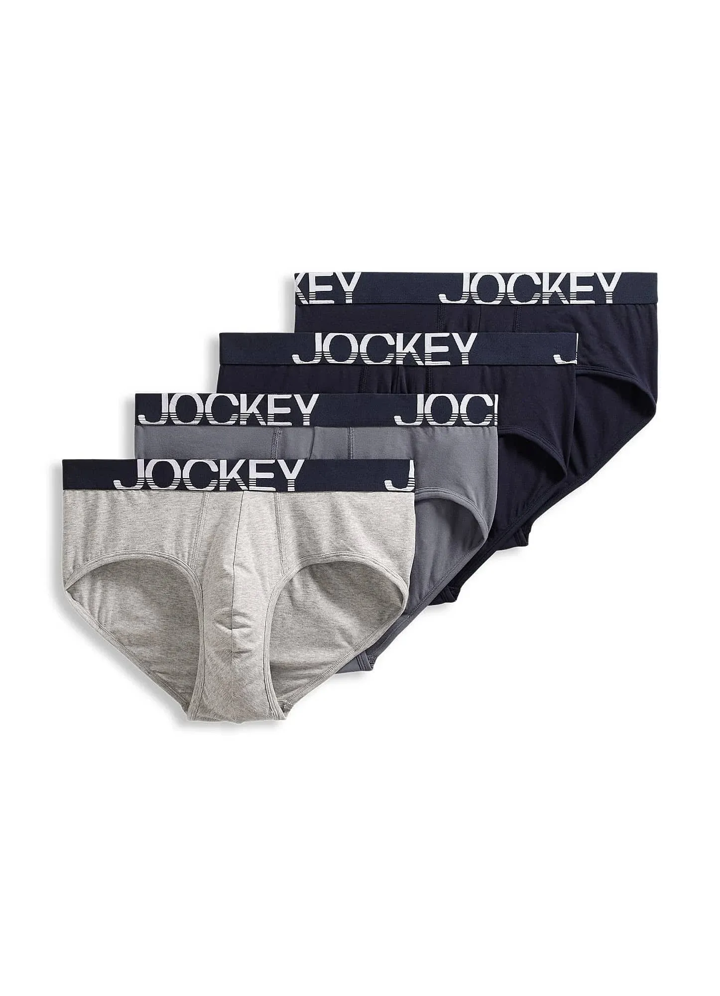 Jockey Men's ActiveStretch Brief - 4 Pack, Size: Medium, Blue