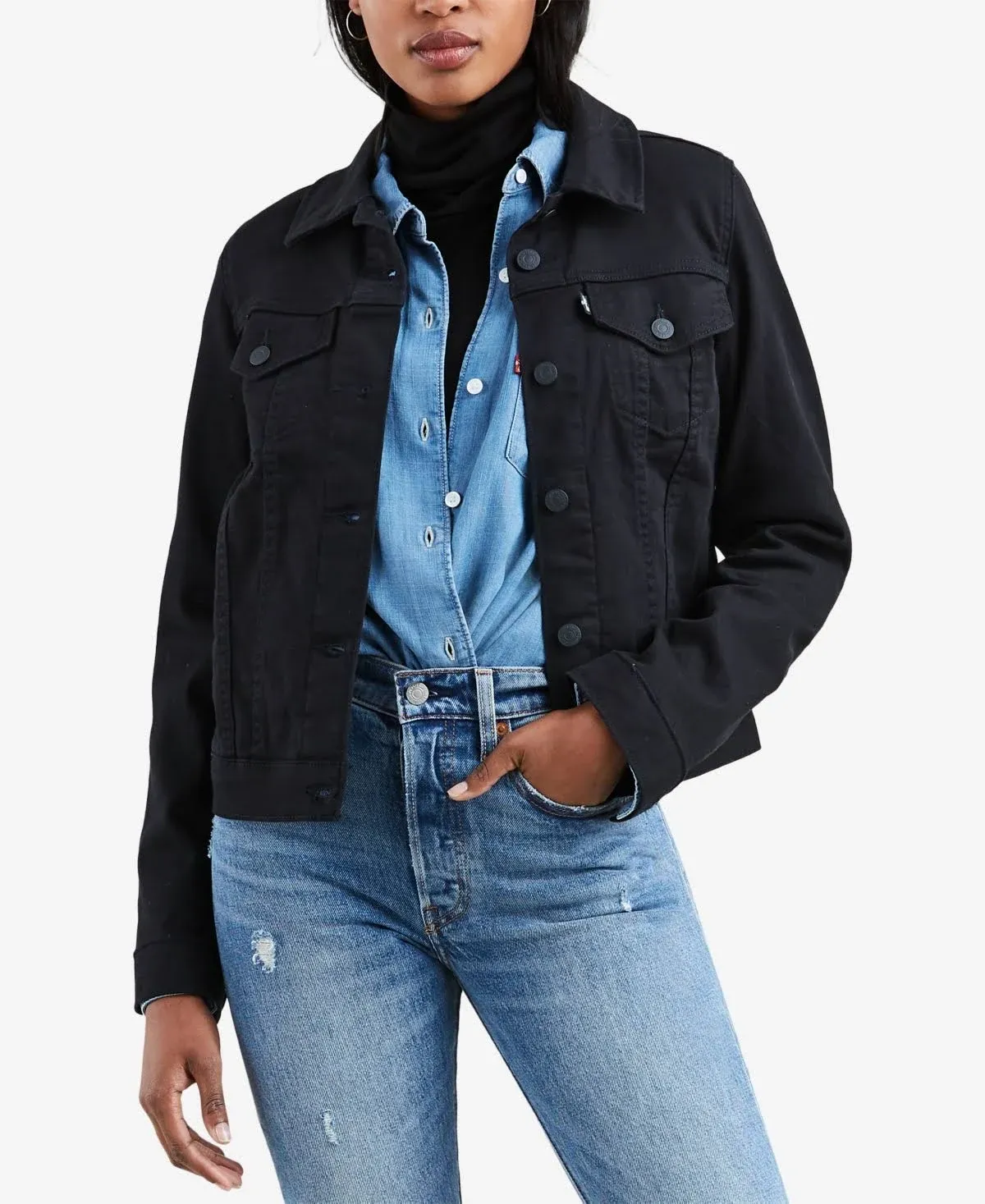 Levi's Original Trucker Jacket - Women's - and Black Xs