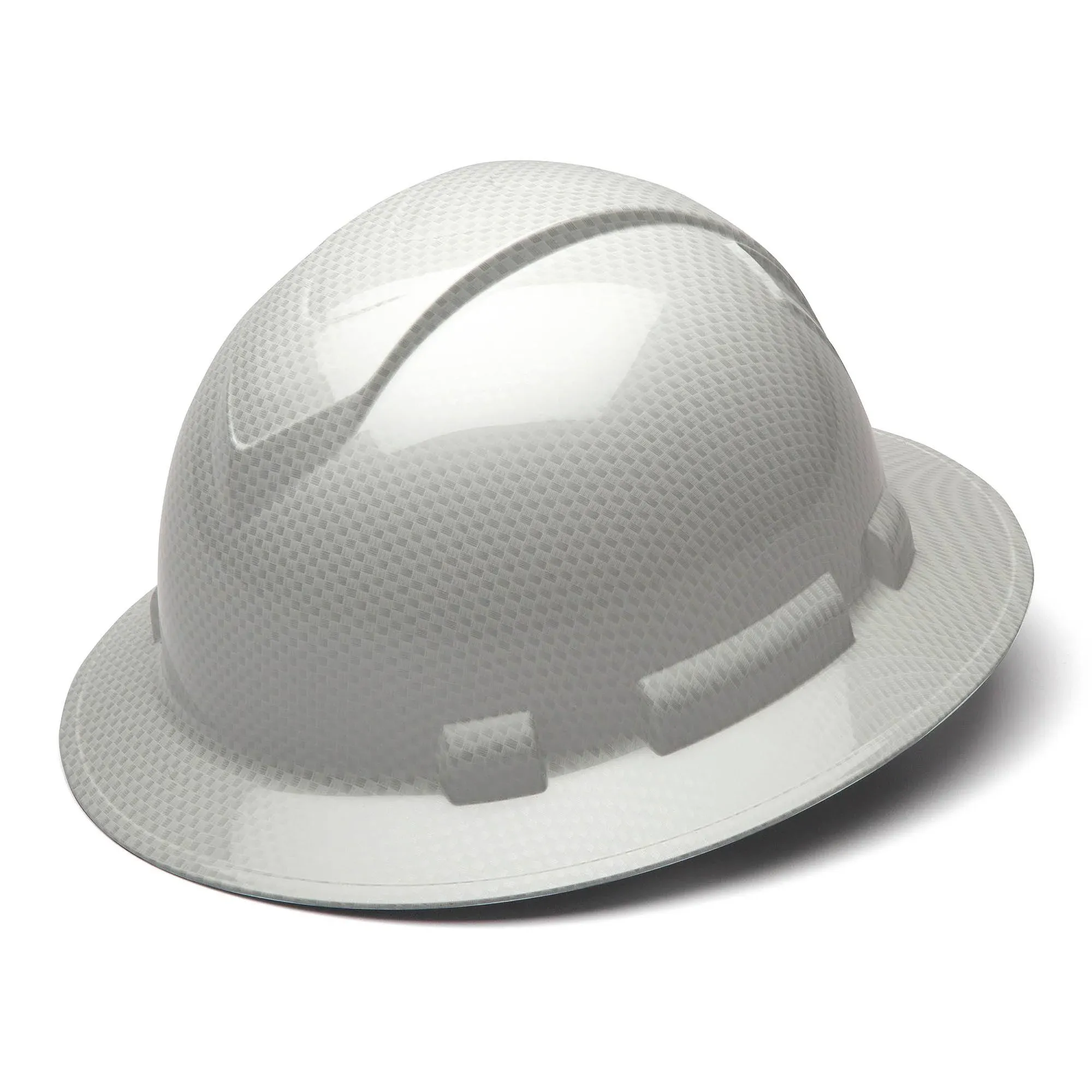 Pyramex Ridgeline Graphite Full Brim Hard Hat with Standard Ratchet