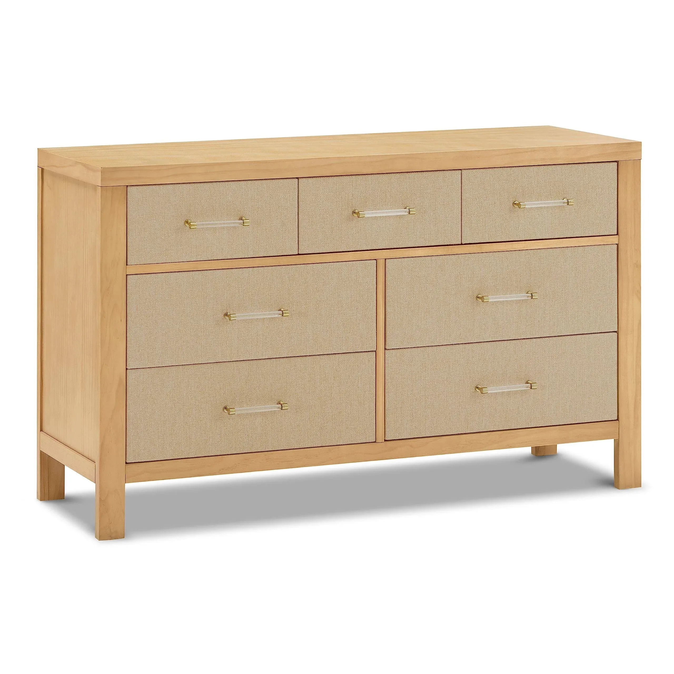 Namesake Eloise 7-Drawer Dresser Honey & Performance Sand Eco-Weave