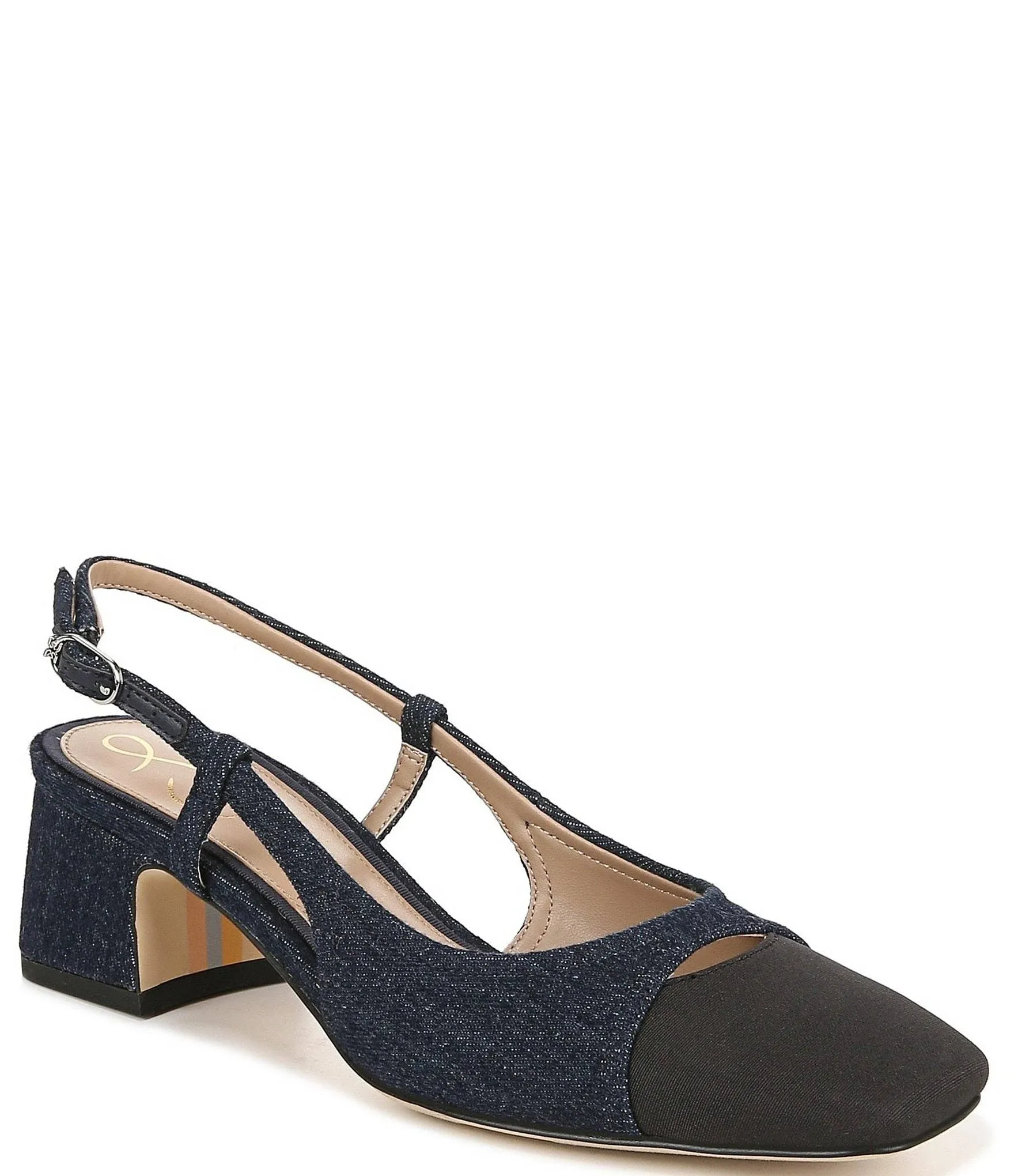 Sam Edelman Tarra Slingback Pump in Hudson Navy/Black