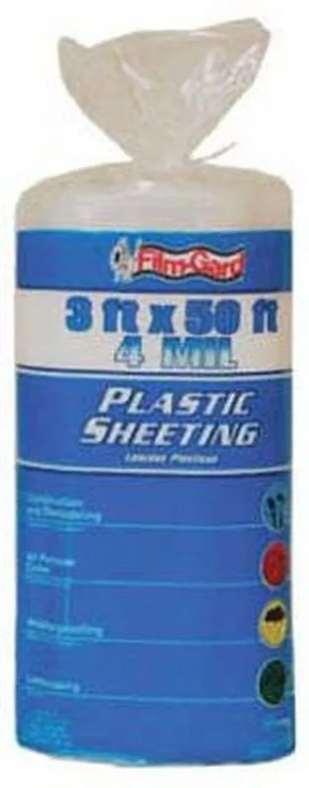 Polyethylene Sheeting, Clear, 4-Mil, 3 x 50-Ft.