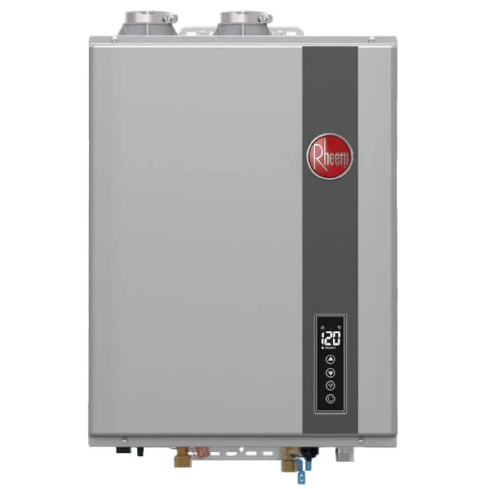 Rheem RTGH Series 8.4 - Residential 157,000 BTU - Liquid Propane Tankless Water Heater - Indoor