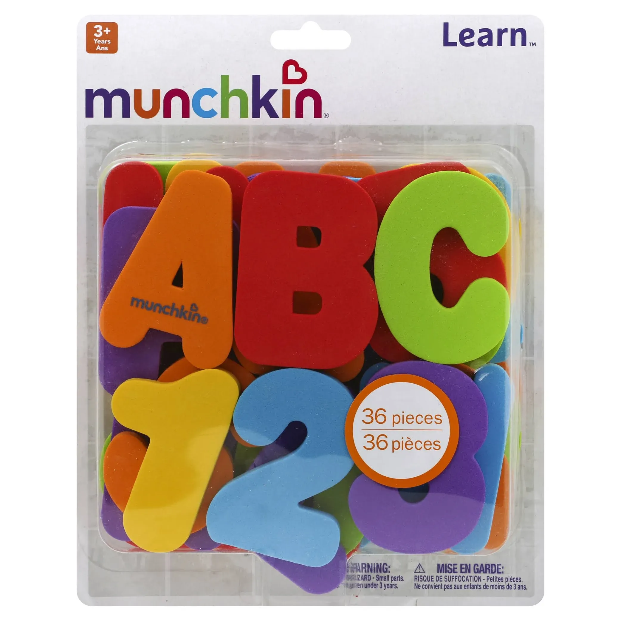 Munchkin Letters and Numbers Bath Toys - 36 count