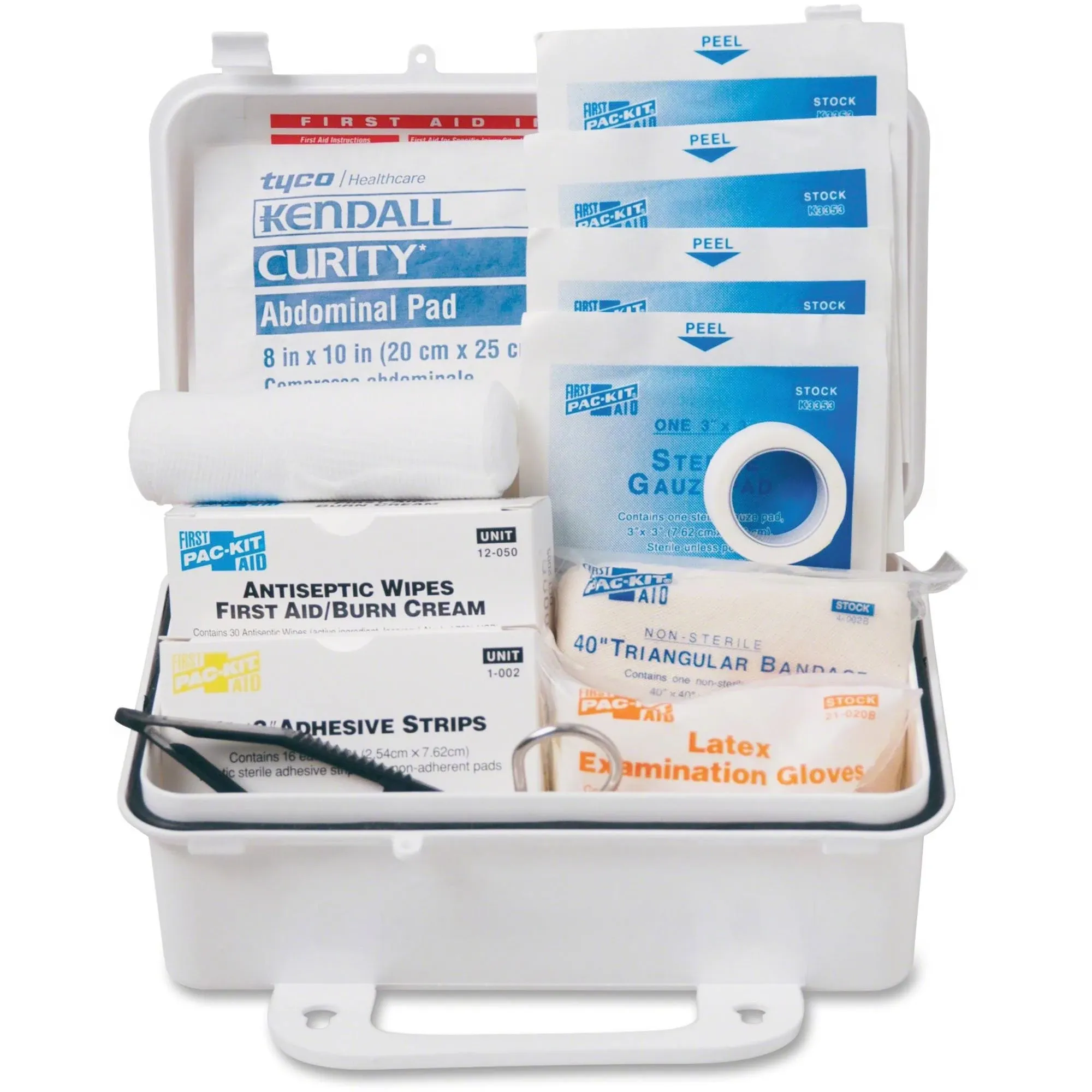 10 Person First Aid Kit Weatherproof Plastic Case