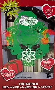 Gemmy Dr. Seuss The Grinch LED Whirl A Motion and Static 65 Year Anniversary