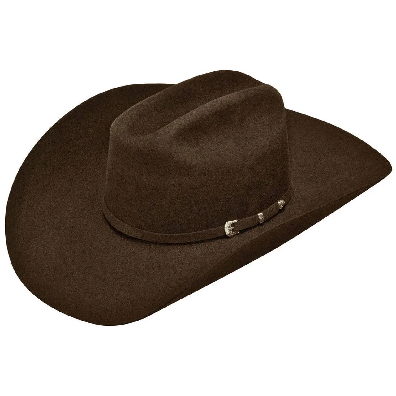 Ariat 2x Wool Western Cowboy Hat Chocolate / 7 3/8