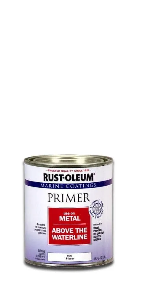 Rust-Oleum 207016-4PK Marine Metal Primer, White, 128 Fl Oz