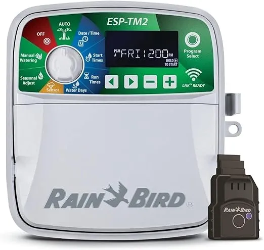 Rain-Bird ESP-TM2 Indoor Outdoor Irrigation WiFi Zone Controller Timer Box an...